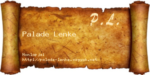 Palade Lenke névjegykártya